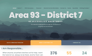 2026-05-24-SCV-AA-Central-Office Santa Clarita Valley Central Office of Alcoholics Anonymous homepage with AA Meetings and AA Events buttons.