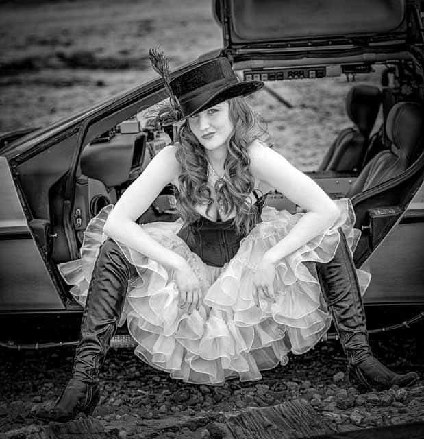 Steam Punk using Back to the Future Car Steam Punk using Back to the Future Car