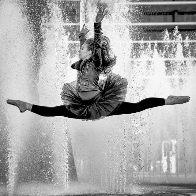 Ballerina Hannah Flying DTLA Ballerina Hannah Flying