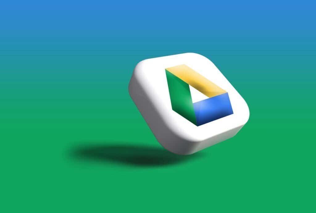 Google Drive Logo for Website Design Google Drive icon on a colorful background for web design.