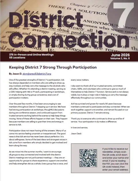 Newsletter Sample District 7